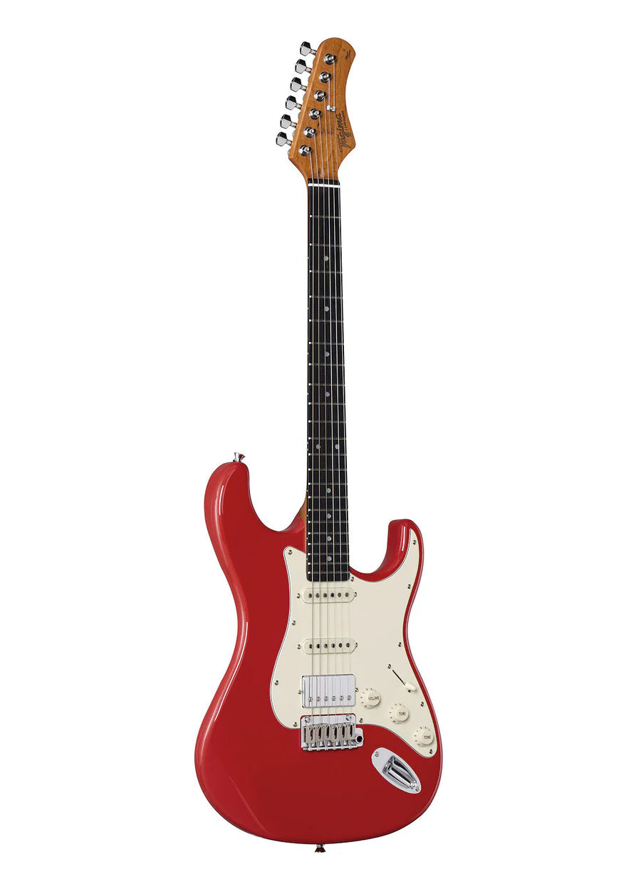 T 640 SUPER-FR-DF/AWH  Guitarra Eléctrica Estilo Vintage Fiesta Red