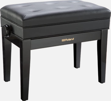 RPB-400PE Banco Ajustable para Piano con Compartimento (Acabado Negro Brillante)