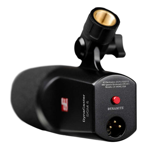 DYNACASTER DCM6 Micrófono Dinámico Activo Cardioide con Tecnología DYNAMITE y +30 dB de Ganancia