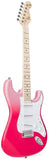 SEM1/PT-GA1065 Kit Guitarra eléctrica color rosado Twilight, W/B