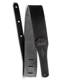 4104-25 Taylor Gemstone Sanded Leather Guitar Strap – Black 2.5