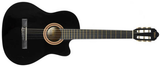 VC104CEBK Guitarra electroclasica con cutaway  EQ color negra