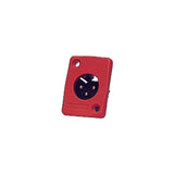 WC3MQRD Conector XLR Macho de Chasis (Rojo)